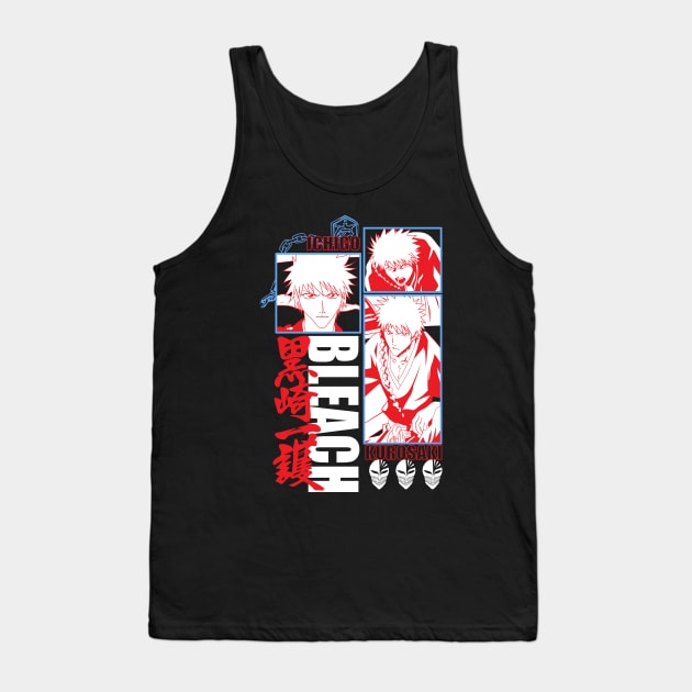 Hollow Slayer Ichigo Fanart Tank Top by Planet of Tees